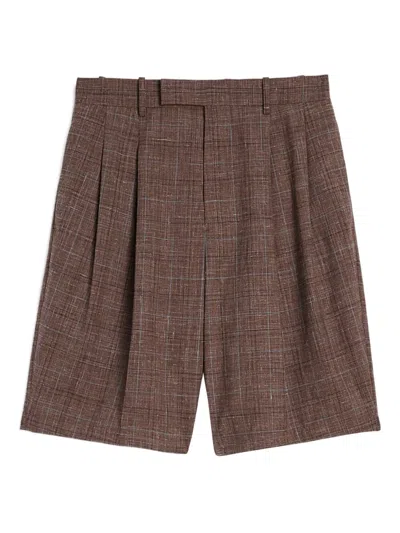 Jil Sander Belt-loop Shorts In Brown