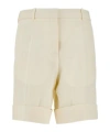 Jil Sander Belt-loop Shorts In Nude