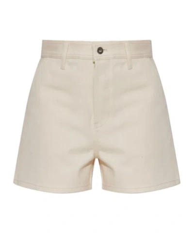 Jil Sander Denim Shorts In Beige