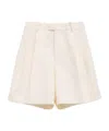 Jil Sander Belt-loop Shorts In White