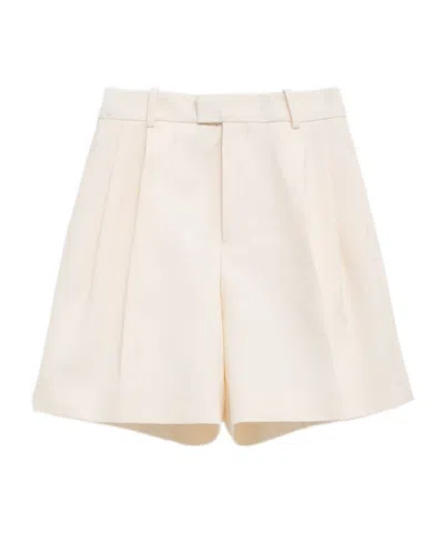 Jil Sander Belt-loop Shorts In White