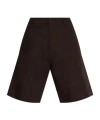 Jil Sander Belt Loops Shorts In Black