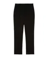 Jil Sander Black Wool Tapered Trousers In Black