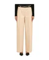 Jil Sander Belt Ring Casual Pants In Nude