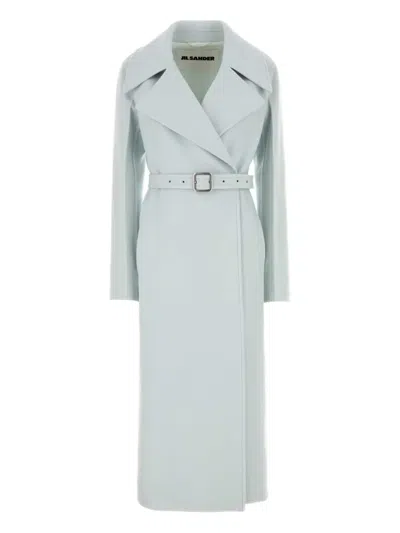 JIL SANDER BELTED CASHMERE COAT