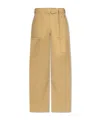 Jil Sander Belted Casual Pants In Nude