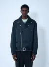 Jil Sander Belted Jacket In Blue