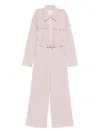 Jil Sander Wool Blend Jumpsuit In Pink