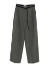 Jil Sander Belted Pants In Gray