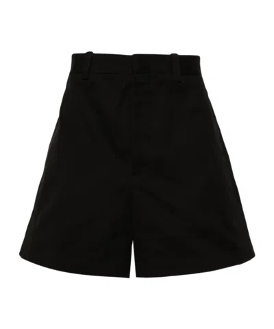 Jil Sander Belted Shorts In Black