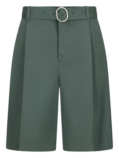 JIL SANDER BELTED SHORTS