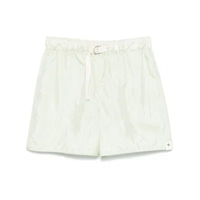 Jil Sander Belted Shorts In Green