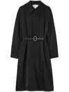 Jil Sander Belted Trench Coat In Black