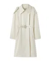 Jil Sander Belted Trench Coat In White