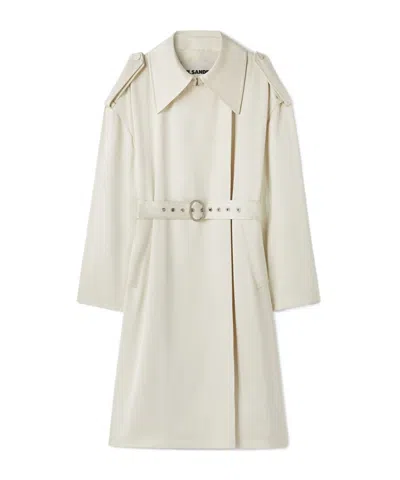 JIL SANDER JIL SANDER BELTED-WAIST TRENCH COAT