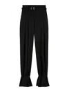Jil Sander Belted Trousers In Black