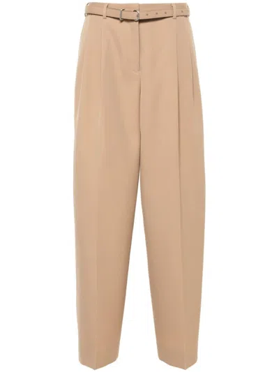 JIL SANDER BELTED TROUSERS