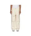 Jil Sander Cargo Trousers Adjustable Belt In Natural