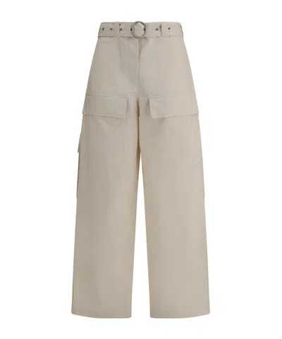 Jil Sander Belted Waist Cargo Trousers