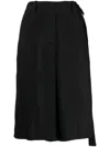 Jil Sander Belted Shorts In Black