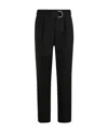 Jil Sander Belted-waist Wide-leg Trousers In Black