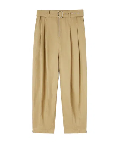 JIL SANDER JIL SANDER BELTED RELAXED FITTING TROUSERS