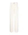 Jil Sander Satin Wide-leg Pants In White