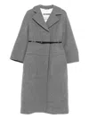 Jil Sander Belted Wool-cotton Coat