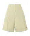 Jil Sander Belt-loop Shorts In Green
