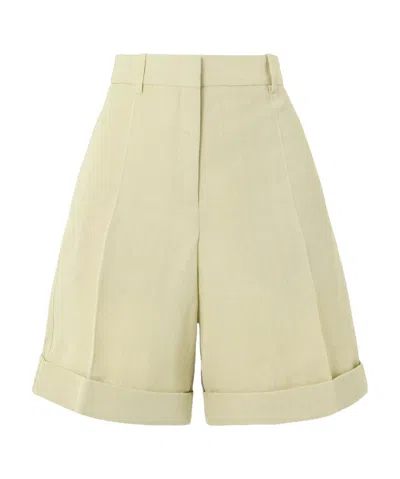 Jil Sander Belt-loop Shorts In Green