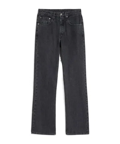 Jil Sander Belt-loops Cotton Jeans In Black