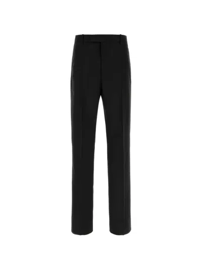Jil Sander Belt-loops Trousers In Black