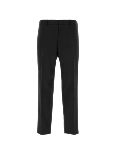 Jil Sander Belt-loops Trousers In Black