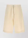 Jil Sander Bermuda Shorts With Back And Side Pockets In Neutrals