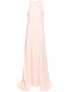 Jil Sander Bias-cut Sleeveless Gown In Pink