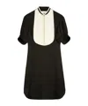 Jil Sander Bib-collar Mini Dress In Black