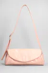 Jil Sander Cannolo Grande Shoulder Bag In Rose-pink Leather In Pink