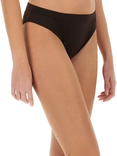 Jil Sander Polyamide-elastane Swim Briefs In Yellow