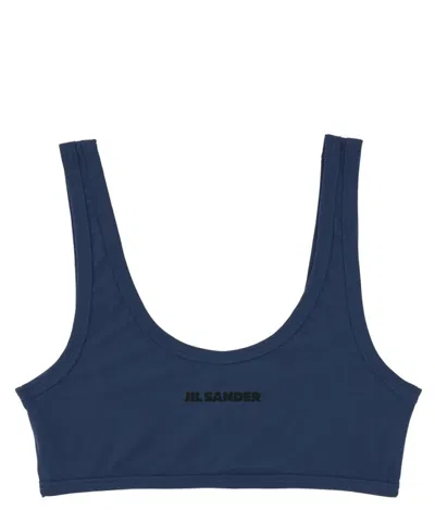 Jil Sander Bikini Top In Blue