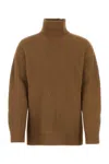 Jil Sander Biscuit Wool Sweater In Brown
