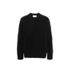 Jil Sander Midweight Alpaca Wool Sweater In Black