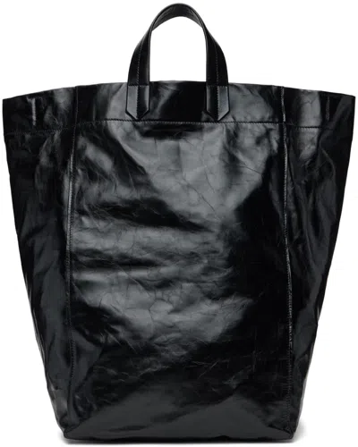 Jil Sander Black 2way Tote In 001 - Black