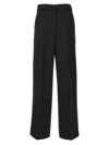 Jil Sander Elasticated-waist Wide-leg Trousers In Black