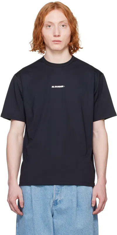 Jil Sander Black Active Jersey T-shirt In 001 Black