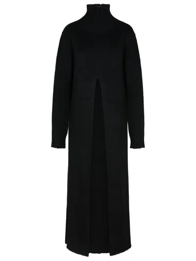 Jil Sander Black Alpaca Blend Dress Women