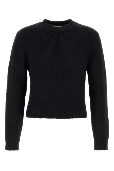 JIL SANDER JIL SANDER BLACK ALPACA BLEND SWEATER