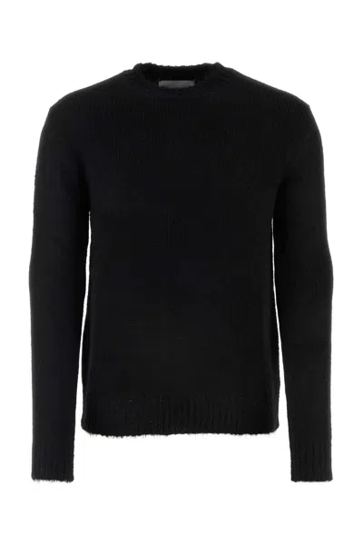 Jil Sander Black Alpaca Blend Sweater In Brown