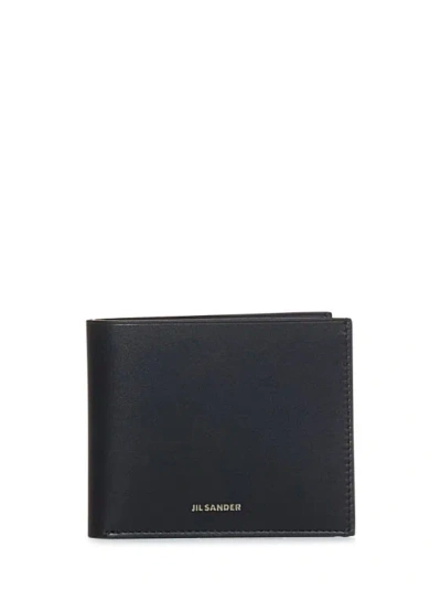 Jil Sander Black Bi-fold Wallet