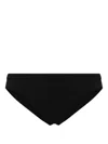 Jil Sander Elasticated-waistband Bikini Bottom In Black
