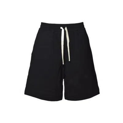 Jil Sander Black Brushed Cotton Bermuda Shorts